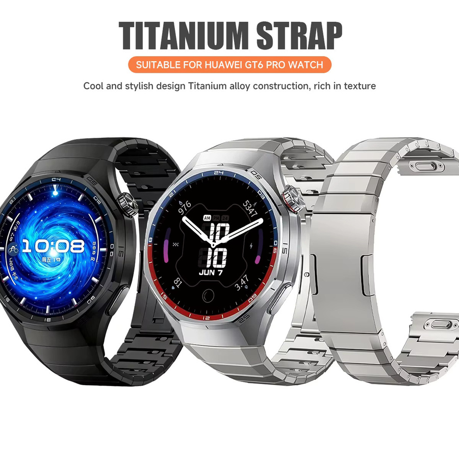 CHIICSMART Uhrenarmband Titan, Schwarz, Unisex - Bild 2
