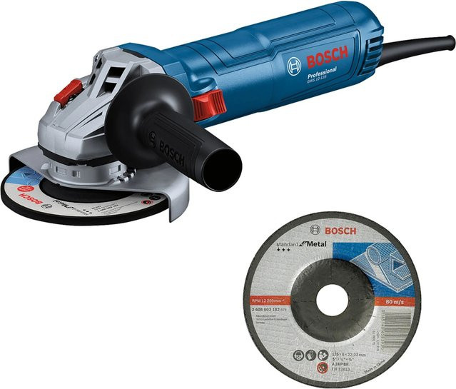 Bosch Professional Winkelschleifer GWS 12-125 mit Schruppscheibe in Blau/Mehrfarbig - Bild 1