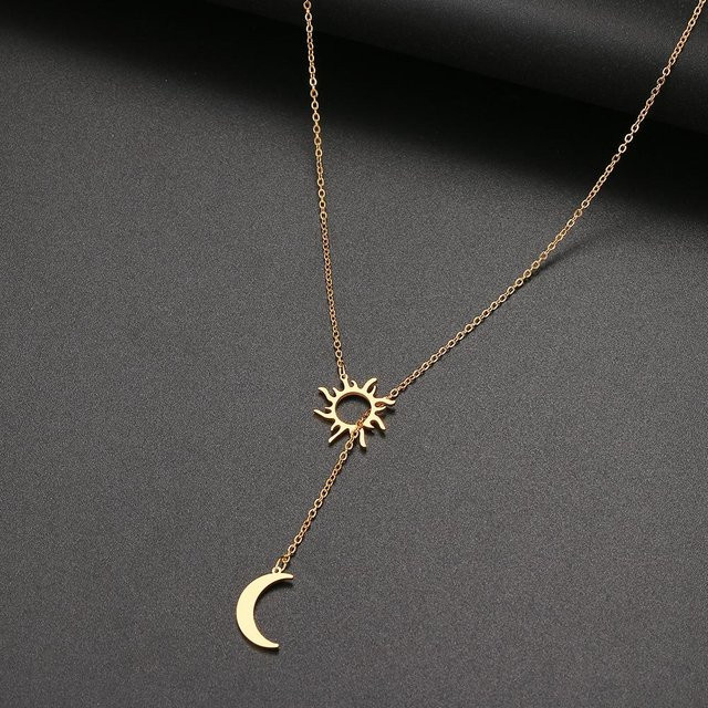 Lucky Star Jewelry Halskette, Edelstahl, Gold, Zirkonia, Damen, 60cm - Bild 1
