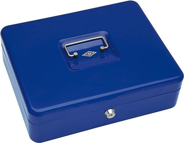Werner Dorsch WEDO Geldkassette aus schwerem Stahl in Blau - Bild 1