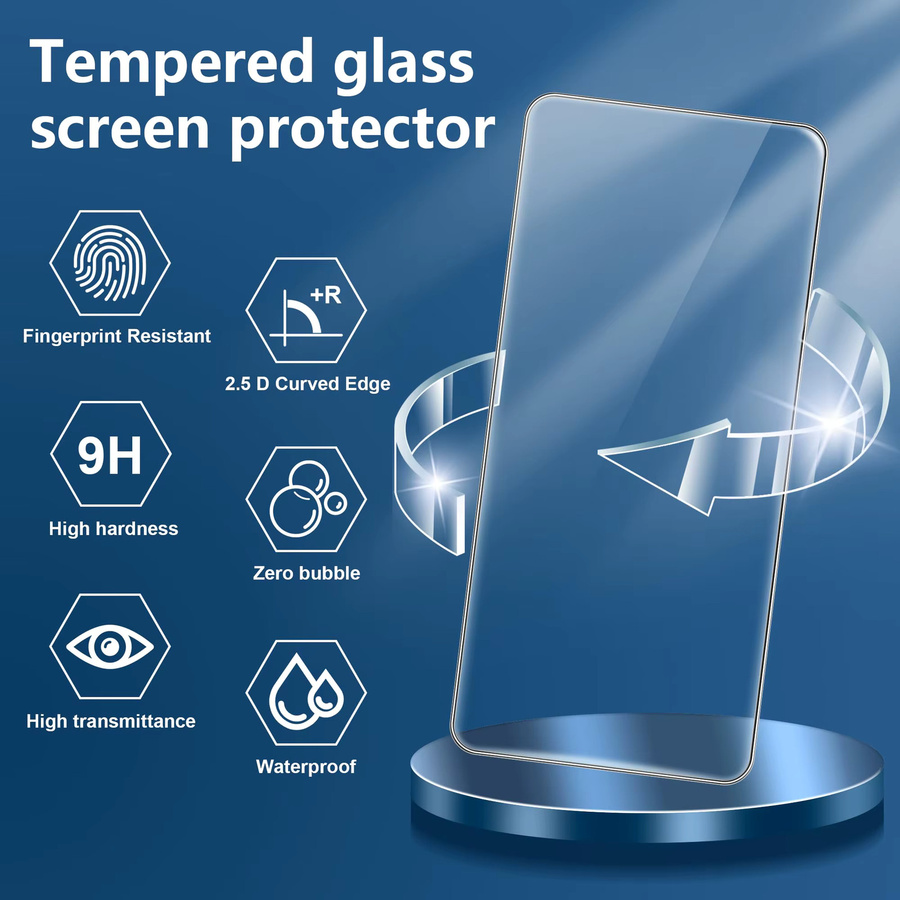 Xiaomi 15T Pro Displayschutzfolie aus gehärtetem Glas mit 9H Härte, transparent, 4 Stück (2+2) - Bild 4