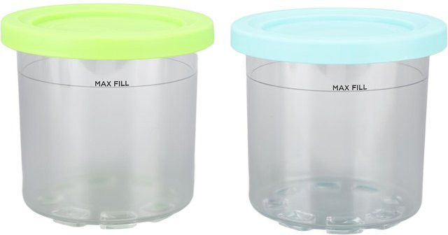 2er-Set Ninja Eisbehälter aus Kunststoff für NC299AMZ und NC300s, Blau und Weiß, 600 ml pro Behälter - Bild 1