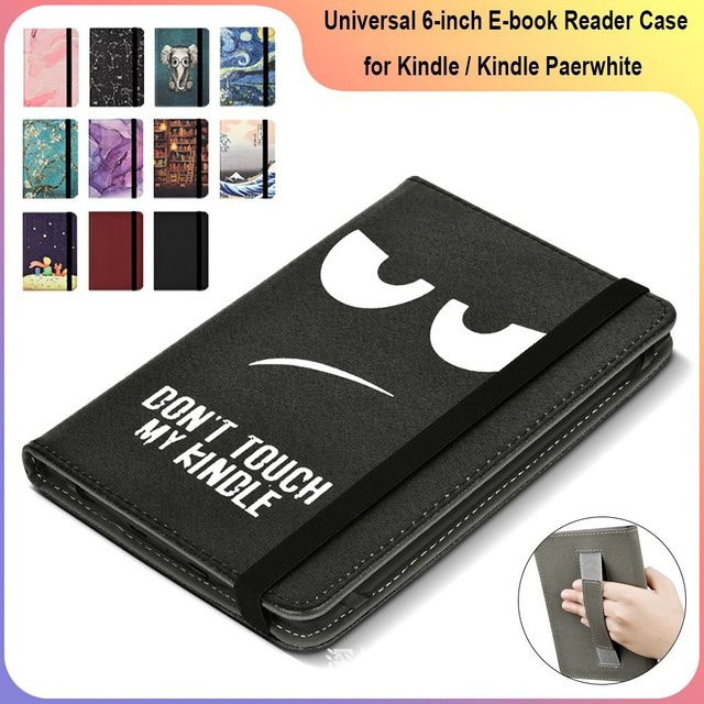 Amazon Universelle Schutzhülle für 15,2 cm E-Book-Reader mit Handschlaufe für Kindle 10/11 und Paperwhite 1/2/3/4 in Rot oder Schwarz - Bild 1