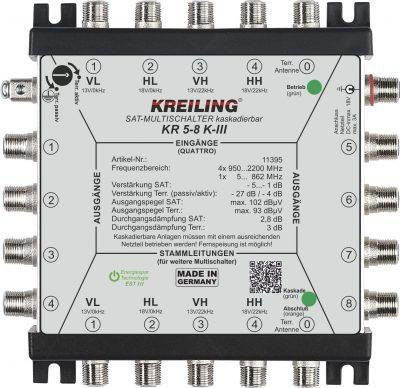 KREILING Multischalter und Verteiler KR 5-8 K-III in Silber - Bild 1