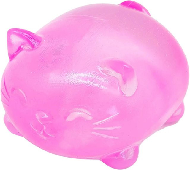 Coole Katzen Squishy Katze Stressball, Glitzer Durchsichtig, Fidget Spielzeug - Bild 1