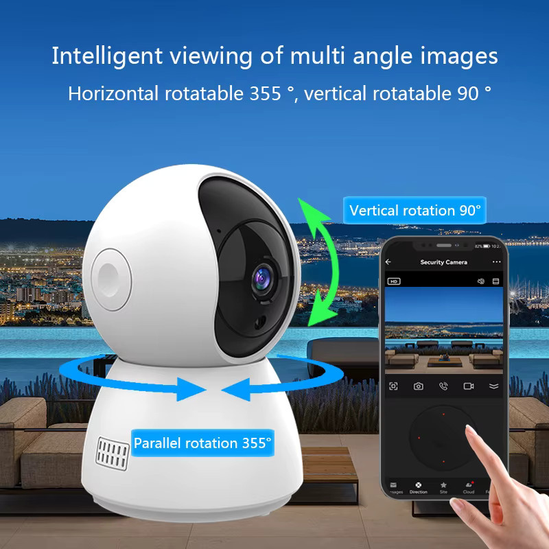 ZUIDID Tuya Smart Mini WiFi IP Kamera HD 4MP, Drahtlose Indoor Überwachungskamera mit automatischem Tracking in Weiß - Bild 5