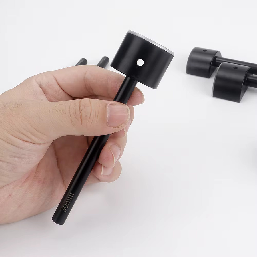 QJH 3-teiliges Set Halbkreisförmige Lederstanzen 15-45mm für Lederbearbeitung und DIY-Schneidewerkzeug zur Endbearbeitung von Gürteln und Schulterriemen - Bild 4