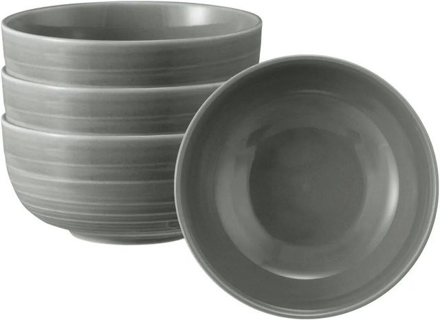 Seltmann Weiden Terra Müslischalen 4er Set Perlgrau Durchmesser: 15 cm - Bild 1