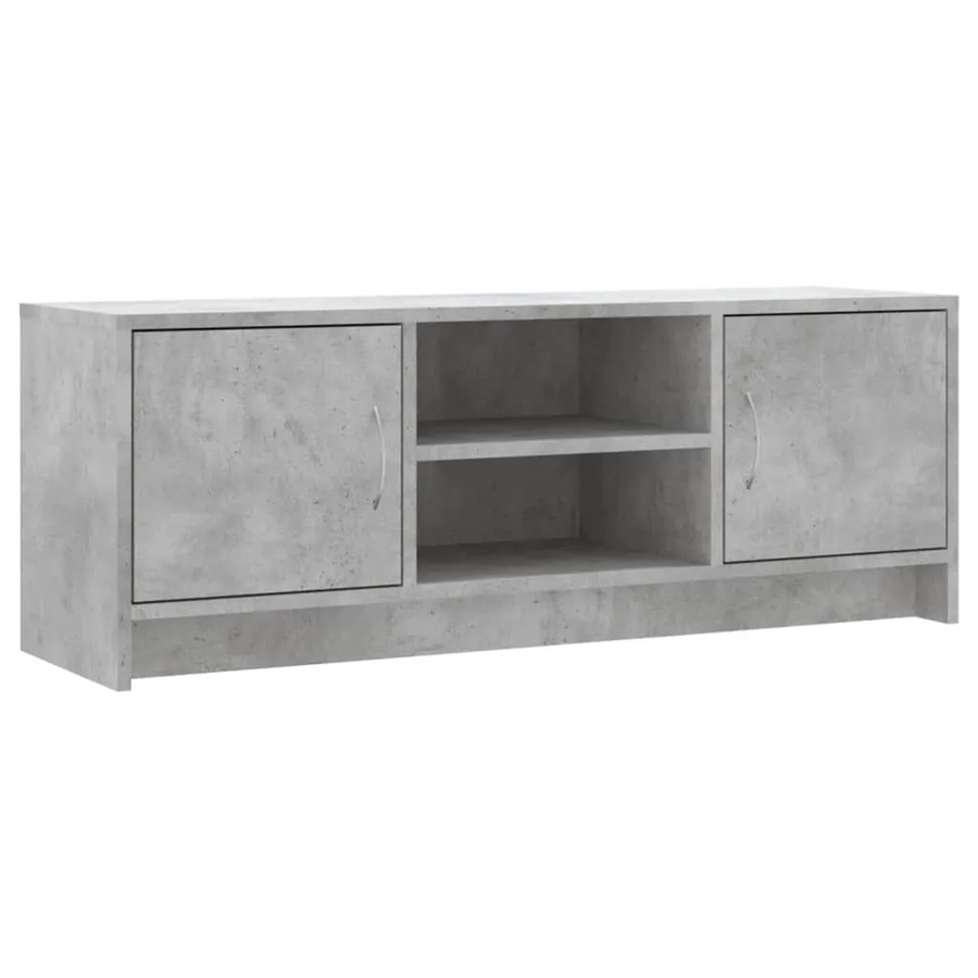 vidaXL TV-Schrank aus Holzwerkstoff in Betongrau, B/T/H: 102 x 30 x 37,5 cm - Bild 2