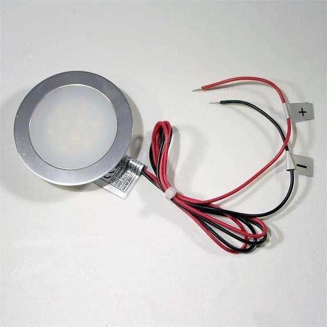 world-trading-net Einbauleuchte WTN EBL Slim IP67 mit 9 LEDs in Warmweiß und Silber - Bild 1