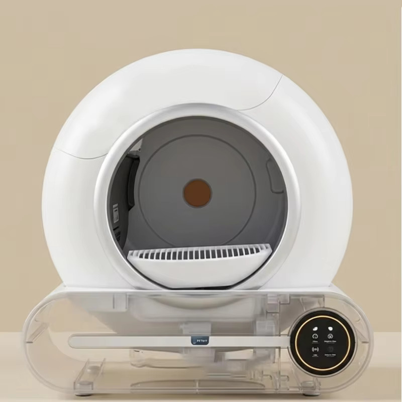 TONEPIE Automatische Intelligente Katzentoilette mit Infrarotsensor und App-Steuerung in Weiß - Bild 3