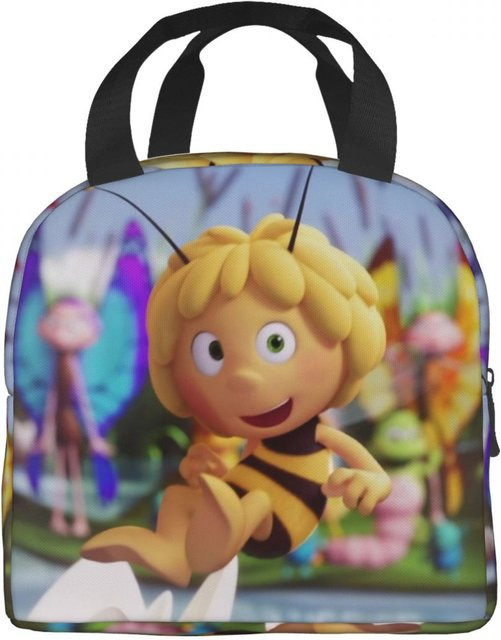 Thermische Lunchbox mit Biene Maja Blumen Cartoon Motiv von Fancy Style Studio, Mehrfarbig - Bild 1