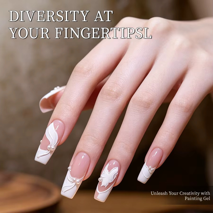 RSNAIL No-Wipe 3D Ölgel-Nagellack, Schwarz, Glänzend, 5g - Bild 3