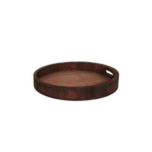 House of Nature Tablett Grand Forks in Braun mit 35 cm Durchmesser - Bild 1