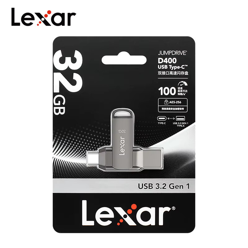 Lexar JumpDrive Dual Drive D400 USB-Stick mit USB 3.1 Typ C und Typ A Anschluss für PC und Mac - Bild 2
