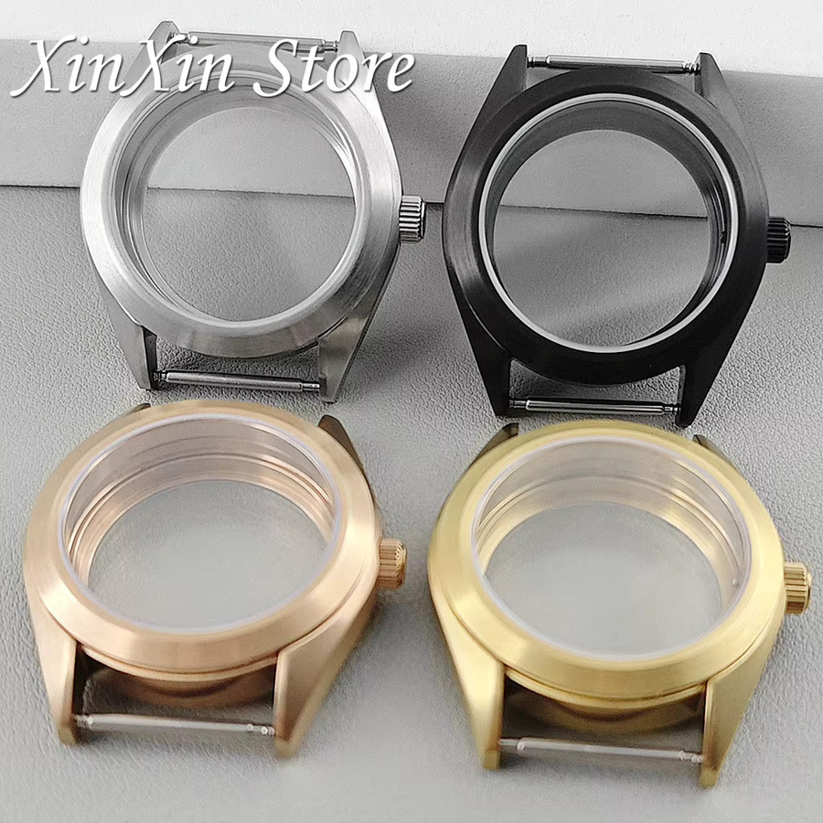 XINGHAN Uhrenteile Crown Case, Silber, 38 mm, Saphirglas, 200 Meter wasserdicht - Bild 2