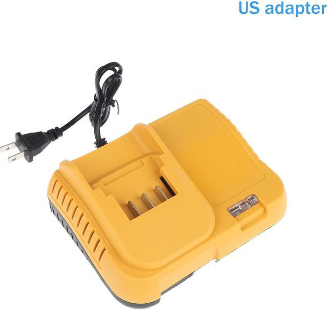 Breaki 21V 0,5A Schnellladegerät für Akku-Elektrowerkzeuge mit Kontrollleuchte und US-Adapter in Gelb - Bild 1