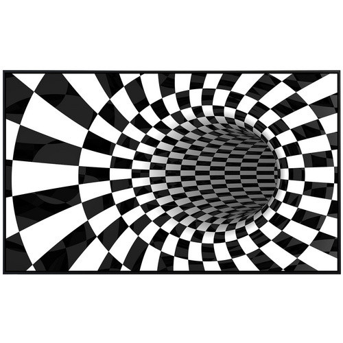 papermoon EcoHeat Infrarotheizung mit abstraktem Schwarzwald-Design in Bunt und Matt-Effekt, B/H/T: 60 x 50 x 60 cm - Bild 2