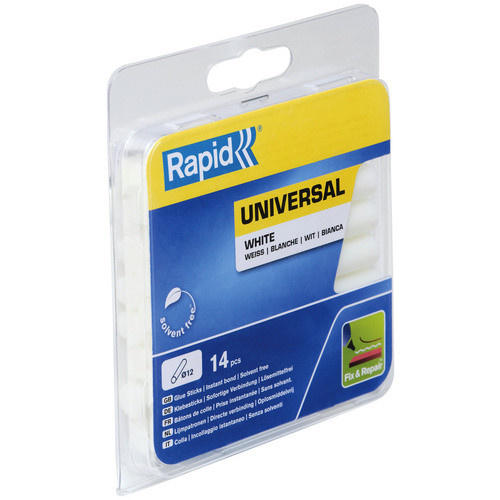 Rapid Klebesticks Universal Hot Melt aus Ethylen-Vinylacetat (EVA) in Weiss, 14 Stück, Länge: 9,4 cm, Durchmesser: 1,2 cm - Bild 2