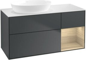 V&B Waschtischunterschrank Finion in Grau lackiert, Breite: 120 cm, Tiefe: 50,1 cm, Höhe: 50,1 cm - Bild 1