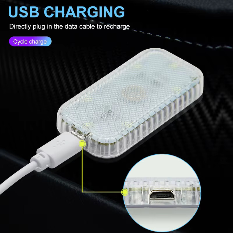 Drahtlose LED Touch Leselampe für das Auto in Weiß mit USB-Ladefunktion - Bild 2
