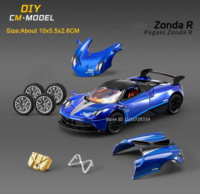Linyi toy car Pagani Zonda R Ae86 Spielzeugmodellauto, 1:43, Metall, ab 14 Jahren - Bild 1