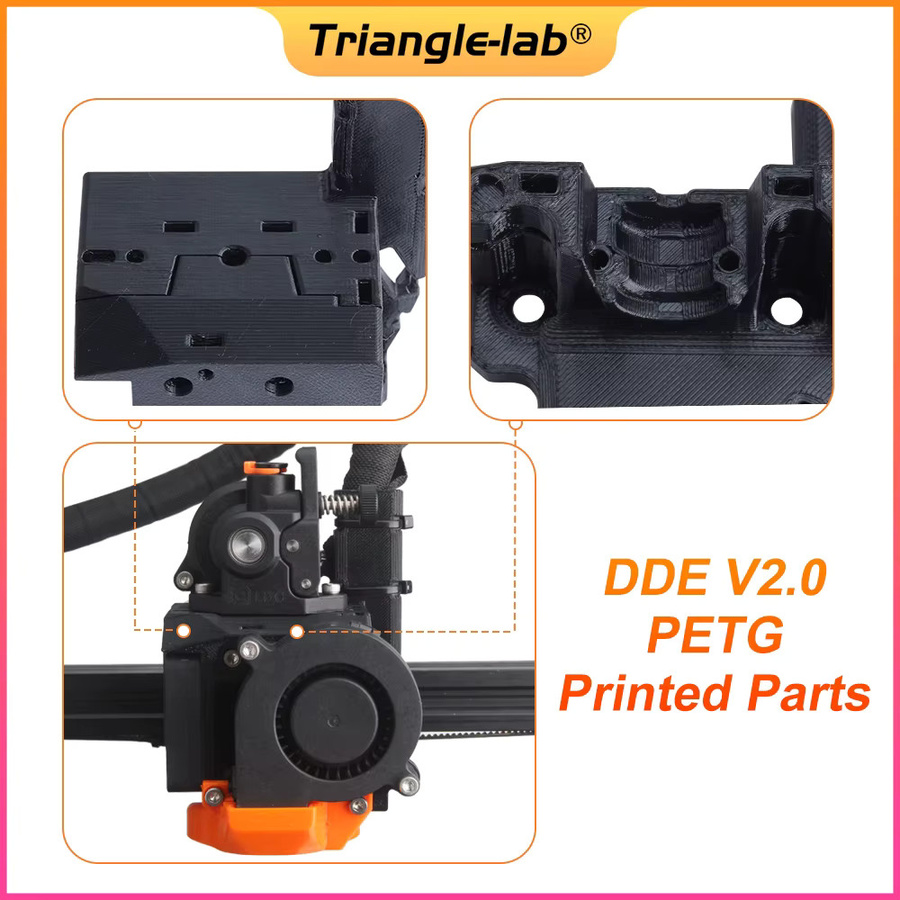 Trianglelab DDE V2 Orbiter 2.5 Direktantriebsextruder für V6 Hotend, Schwarz, kompatibel mit Creality3D Ender3, Ender5 und CR10 FDM 3D-Druckern - Bild 4