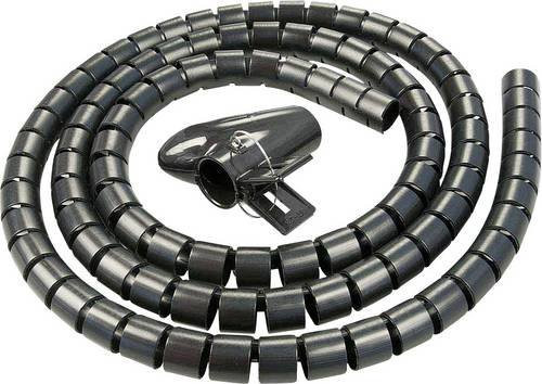 LINDY Kabelschlauch Spiral Cable Tidy 19 Zoll Schwarz 40581 - Bild 1