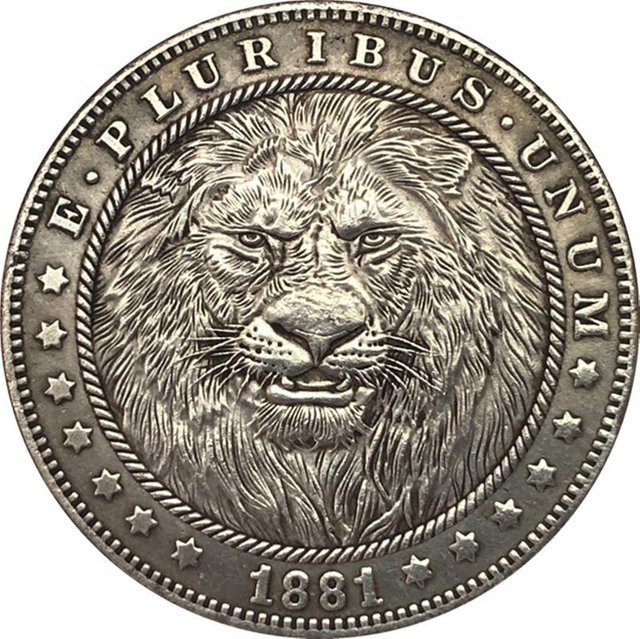 USA Vereinigte Staaten Löwe Hobo Nickel Gedenk-Sammel-Souvenirs Silbermünzen, Unisex - Bild 1
