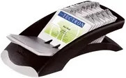 DURABLE Visitenkartenständer VISIFIX DESK VEGAS in Schwarz mit Memo-Halter - Bild 1