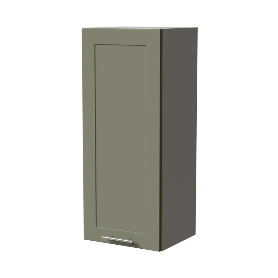 Feldmann-Wohnen Hängeschrank Oslo W4/40 in Grau und Reed Green Matt, B/T/H: 40 x 32,5 x 96 cm - Bild 2