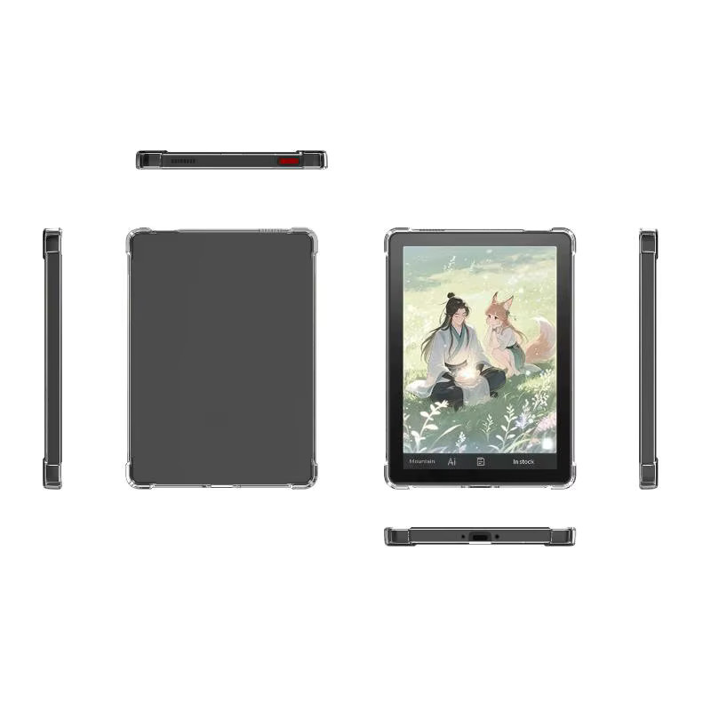 Stoßfeste Schutzhülle für Bigme B6 E-Reader, 6 Zoll TPU Rückseite, transparent - Bild 2
