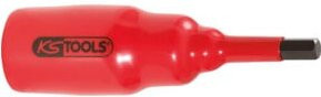 KS Tools Isolierte Bit-Stecknuss Innensechskant kurz 6mm in Rot - Bild 1