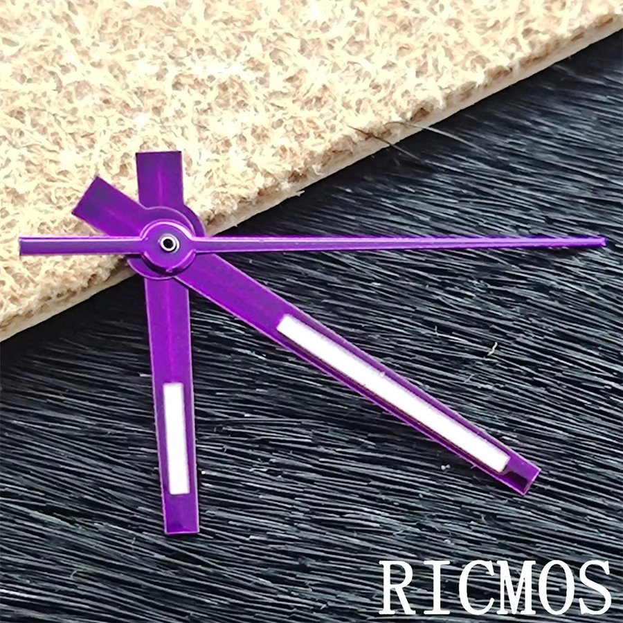 RICMOS Uhrzeiger, Lila, für NH35 NH36 Miyota 8215 DG 2813 ETA 2824 2836 Uhrwerk - Bild 2