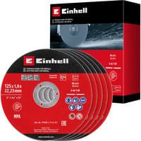 Einhell Dünntrennscheiben Set für Metall, 5-teilig, Durchmesser: 125 mm, Rot - Bild 2