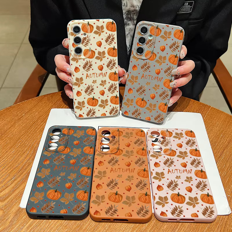 Samsung Handyhülle mit Herbst-Ahornblatt-Design aus TPU für Galaxy S25 S24 FE S23 S22 Ultra A55 A54 A15 5G in Multicolour und Schwarz - Bild 6