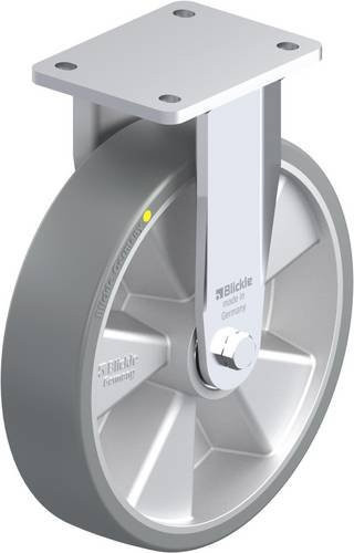 Blickle Bockrolle BO-ALTH 250K-AS in Silber/Grau aus Aluminium mit 250 mm Rad-Durchmesser und 1000 kg Tragfähigkeit - Bild 1