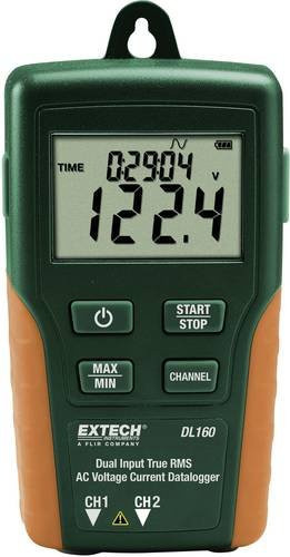 Extech Multi-Datenlogger DL160 in Grün zur Messung von Strom und Spannung (10 bis 600 V/AC, 10 bis 200 A) - Bild 1