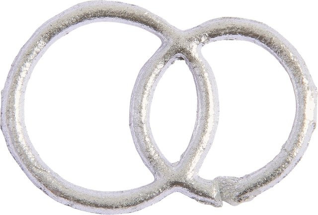 Rico Design Wachsdekor Ringe in Silber - Bild 1