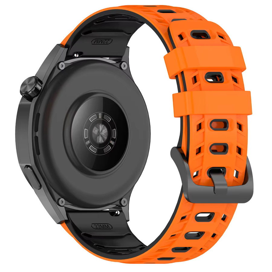 Uhrenarmband Silikon, zweifarbig, 22 mm, Unisex - Bild 2