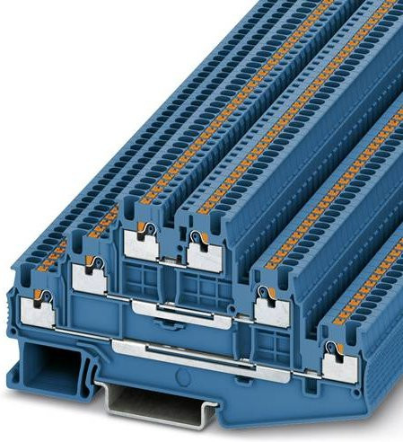 Phoenix Contact Mehrstockklemme 3.5mm Schnellanschluss Blau 50 Stück - Bild 1
