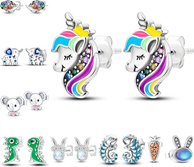 MISEFF Ohrringe 925 Silber, Zirkonia, Damen - Bild 1