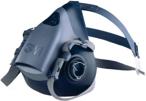 3M Atemschutzhalbmaske 7502 Serie 7500 in Grau ohne Filter - Bild 1