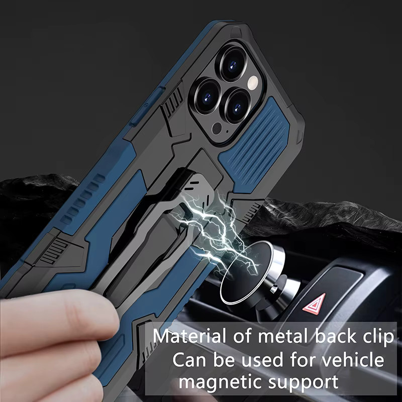 Stoßfeste Schutzhülle mit Rückenclip und Anti-Fall-Mechanismus für Apple iPhone 17, 16, 15, 14, 13, 12, 11 Pro Max und XR XS Max in Grün - Bild 3