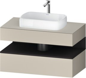 Duravit Waschtischunterschrank Qatego in Grau, B/T/H: 100 x 55 x 60 cm - Bild 1