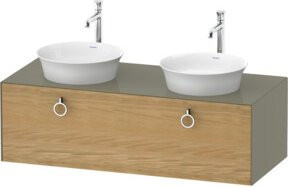 Duravit Waschtischunterschrank White Tulip in White, Breite: 130 cm, Tiefe: 55 cm, Höhe: 40,8 cm - Bild 1
