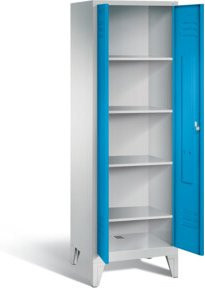C+P Wäsche-Spind Classic in Lichtblau und Lichtgrau, H: 185,0 cm, B: 61,0 cm, T: 50,0 cm - Bild 1