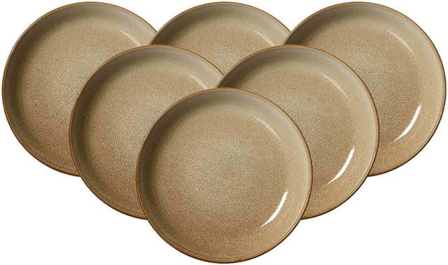 Ritzenhoff & Breker Suppenteller Alicante Beige 6er Set Durchmesser: 21 cm - Bild 1