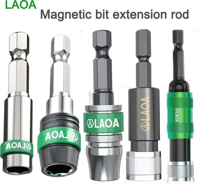 LAOA Schraubendreher-Bit-Adapter als Schnellwechsel-Verbindungsstab und Bit-Verlängerung für elektrische Bohrer - Bild 1
