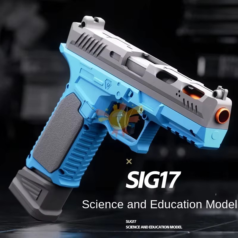 G17 Schießpistole Soft Bullet Spielzeugpistole, Blau - Bild 2